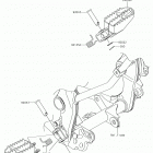 KLX140G (KLX140CKF) Подножки
