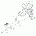 Ninja 650 Педаль тормоза
