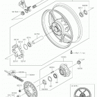 NINJA ZX-6R ABS Заднее колесо  /  цепь