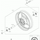Ninja 650 (EX650JKF) Переднее колесо