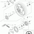 Ninja 400 (EX400HJFA) Заднее колесо  /  цепь