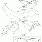 KLX450R (KLX450AJF) Боковые обтекатели