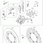 KX100 (KX100FKF) Передний тормоз