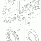 KX100 (KX100FKF) Задний тормоз