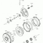 KX100 (KX100FKF) Сцепление