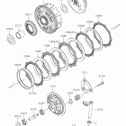 Ninja 400 (EX400HJFA) Сцепление