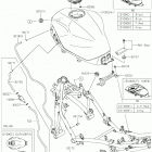 Ninja 400 (EX400GKF) Топливный бак