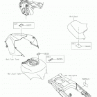 NINJA ZX-14R ABS Лейбл предостережения