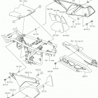 KLX250 Боковые крышки  /  крышка цепи