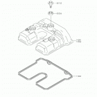 KLX250 Крышка головки цилиндров