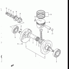 LT230S 1985-1988 Коленвал