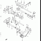 LT230S 1985-1988 Механизм  переключения передач