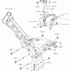 KLX110L (KLX110DHF) Крепление двигателя