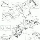 KLX140L (KLX140BHF) Side covers  /  chain cover(bkf)