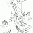 KX450F (KX450HHF) Рама ,крепежные детали