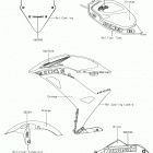 Ninja 650 (EX650KHFA) Decals(orange)(khf)