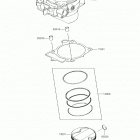 KX450F (KX450HHF) Цилиндр(ы) /  поршень