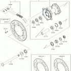 KX450F (KX450HHF) Задняя ступица колеса