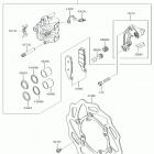 KX450F (KX450HHF) Передний тормоз