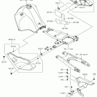 KLR650 Боковые крышки  /  крышка цепи