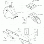 KLR650 (KL650EJS) Лейбл предостережения