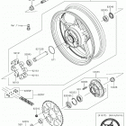 Ninja 650 (EX650KHFA) Заднее колесо  /  цепь
