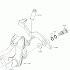 KLX140G Педаль тормоза