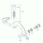 KX450F (KX450HHF) Педаль тормоза