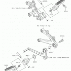 Ninja H2 (ZX1000XHF) Подножки
