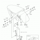 Ninja H2 (ZX1000XHF) Крыло переднее