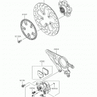Ninja H2 (ZX1000XHF) Задний тормоз