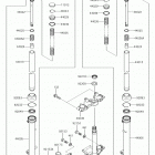 KLX110L Передняя вилка
