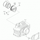 KLX110L Цилиндр(ы) /  поршень