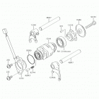 KLX110 Шестерни   /  вилки переключения