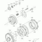 KX65 (KX65AHF) Сцепление