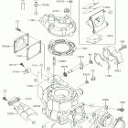 KX85 (KX85CHF) Cylinder head  /  cylinder