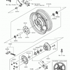 Z125 PRO Заднее колесо  /  цепь