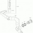 KX65 (KX65AHF) Педаль тормоза