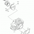 Z125 PRO Цилиндр(ы) /  поршень