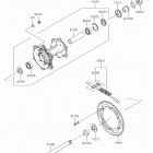 KLX250 Задняя ступица колеса