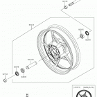 Ninja 650 (EX650KHFA) Переднее колесо
