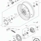 Ninja ZX-10R Заднее колесо  /  цепь