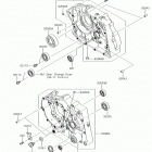 KLX140L Картер двигателя