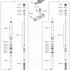 Ninja H2 (ZX1000XHF) Передняя вилка