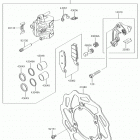 KX450F Передний тормоз