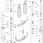 KLX140G Передняя вилка