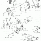 KLR650 (KL650EJS) Рама ,крепежные детали