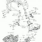 Ninja H2 (ZX1000XHF) Рама ,крепежные детали