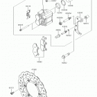 KLX140 Передний тормоз