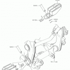 KLX140 Подножки